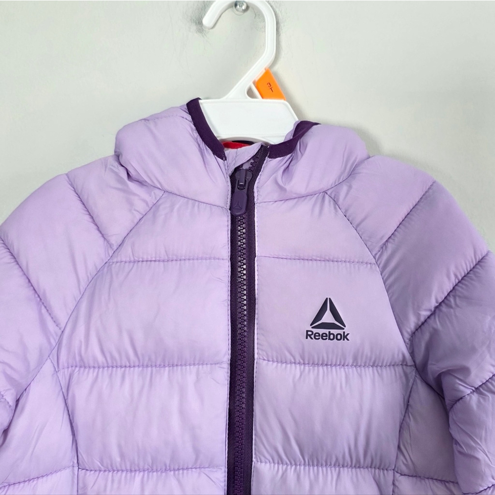 Reebok Kids Lavender Puffer Coat 3T NEW - Picture 2 of 11